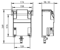 Kit de Sensor de Turbidez Digital en Línea YUANGAN YG-TR/KD, RS485 Modbus IP68, Conductividad 0-100S/cm, pH 5.0-9.0, TDS 0-100g/L