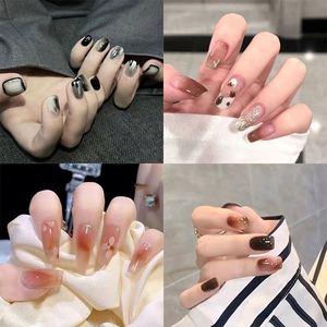 <span class=keywords><strong>Uñas</strong></span> Acrílicas de Diseño Personalizado, Estilo Francés, <span class=keywords><strong>Cortas</strong></span>, para Otoño e <span class=keywords><strong>Invierno</strong></span>, Fabricante de <span class=keywords><strong>Uñas</strong></span> Acrílicas Bonitas para <span class=keywords><strong>Invierno</strong></span> - Product Image 2