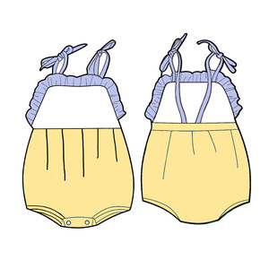 Conjunto de peleles de burbujas para bebé recién nacido, 2023 algodón, ropa Rosa dulce con azul claro, 95% - Product Image 5