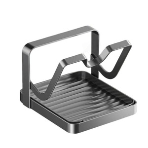 Vertical Countertop Pot Lid Rack Multi Functional Kitchen Storage Cutting <b>Board</b> Holder Spatula Rack Draining Rack - Product Image 5