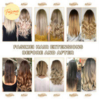 Extensions de cheveux Fasimei de haute qualité, cheveux vierges alignés dans le sens des cuticules, Genius Weft, extensions de cheveux européennes