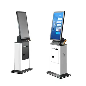 Crtly Payment Kiosk Touch Screen Cash Acceptor Coin Dispenser Banknotes Exchange Atm Machine Cash Recycler Machine