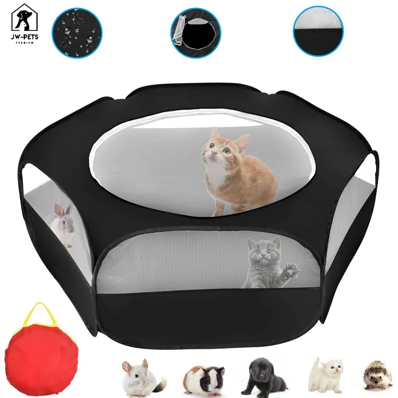 Small Animals Tent Pet Playpen Open Indoor/Outdoor Cage Game Playground For Rabbit Hamster Chinchilla Pig Portable Yard Fence