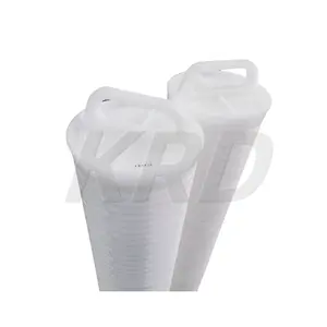 KRD High Flow Water Filter Industrial 10 Micron water Filter element 40 Inch Pleated Cartridges for Industrial
