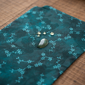 Chinese Style Brocade Waterproof Tea Mat <b>Round</b> Double Sided Printed Fabric <b>Table</b> Runner For Tea Tray Coffee <b>Table</b> Home Decor - Product Image 4