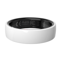 Anneau intelligent en céramique avec moniteur de fréquence cardiaque, compteur de pas, Bluetooth, batterie au lithium, suivi d'activité et NFC