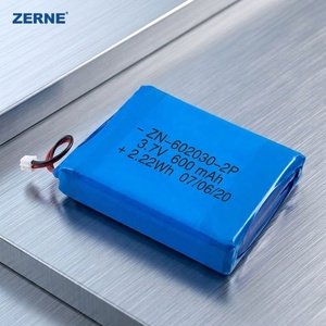 Zerne ชุดแบตเตอรี่ Li-Po ขนาด602030-2P ขนาด3.7V 600mAh สำหรับการตรวจสอบสุขภาพแบบสวมใส่อัจฉริยะ - Product Image 1