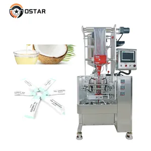 Fácil De Operar A Bomba Dosadora Líquida Máquina De Embalagem Vertical De Óleo De Coco De Cozinha Para 10g 50g