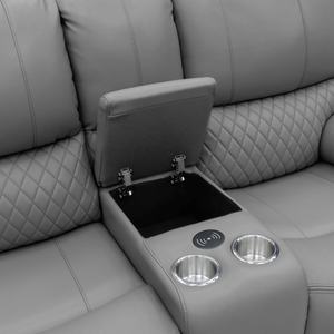 <span class=keywords><strong>Canapé</strong></span> <span class=keywords><strong>d</strong></span>'<span class=keywords><strong>angle</strong></span> électrique en cuir moderne 5 places Geeksofa Furniture avec console pour salon - Product Image 5