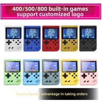 Machine de jeu Macaron pour le commerce extérieur, modèle 800 One Retro FC Double Play 500-en-1, jeu d'action ACT, écran couleur, commande par boutons