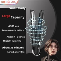 Fer à lisser professionnel sans fil, mini, à revêtement céramique, avec LED, alimenté par batterie, pour voyage, camping-car et usage domestique – Vente chaude