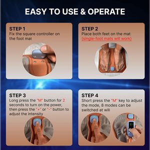 Máquina Eléctrica de Acupresión para Pies y <span class=keywords><strong>Piernas</strong></span>, Masajeador de Pies, Almohadilla de Masaje 3D para la Circulación de los Pies, Dispositivo para Aliviar el <span class=keywords><strong>Dolor</strong></span> de Pies - Product Image 6