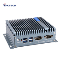 Fabricante al por mayor Embedded Fanless Industrial Mini Pc Box Computadoras con I7 CPU 3 * LAN 4 * USB 1 * DP 1 * HD