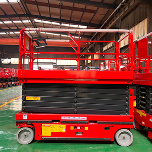 Hoog rendement hydraulische elektrische zelfrijdende mobiele schaarlift voor industriële magazijnmateriaaltransport - Product Image 1