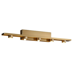 Lumière de miroir LED moderne en cuivre de luxe, éclairage mural <span class=keywords><strong>long</strong></span> pour porche intérieur, <span class=keywords><strong>couloir</strong></span>, décoration, nouvelle lampe de coiffeuse, lavabo, salle de bain - Product Image 1