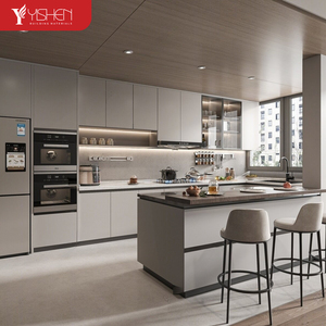 Alta <span class=keywords><strong>cucina</strong></span> lucida isola rubinetto lavello parete di lusso mobile a basso prezzo modulare in pietra sinterizzata appartamento di fascia alta mobili da <span class=keywords><strong>cucina</strong></span> - Product Image 1