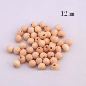 100 pièces sac de perles en bois naturel de 12mm de fournisseur chinois pour les projets de bricolage - Product Image 3