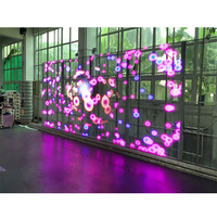 Écran de film publicitaire intérieur auto-adhésif à haute transmission Écran Led transparent sur fenêtre Verre Led Crystal Film Screen