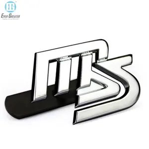 Promosyon özel 3D Metal Logo rozeti krom çinko alaşım Metal Sticker şık oto 3D amblem rozeti