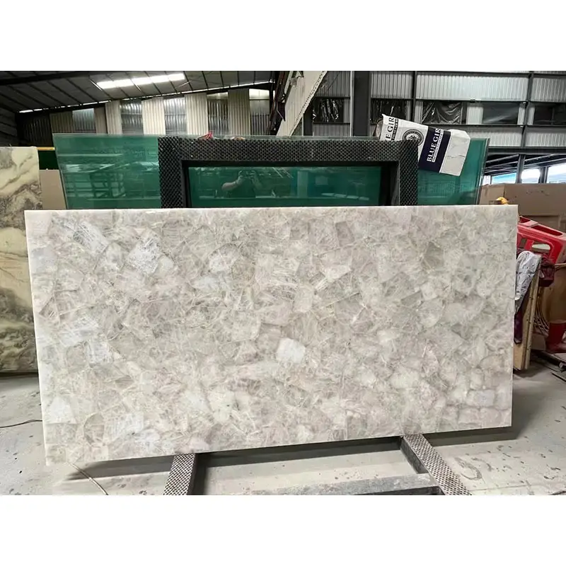 SL Crystal White Marble Natural Superior Tile Flooring Big Slab Natural Kitchen Countertop Stones Tiles Crystal White Marble