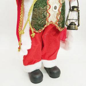 Simulation debout père noël noël père poupée ornements fête nativité ensemble figurines de noël - Product Image 4