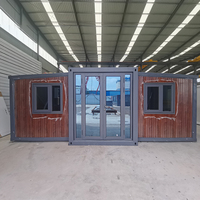Maison préfabriquée de luxe de 4 chambres à coucher 40 pieds Maison en conteneur de luxe en Chine 3 Plans de maison préfabriquée pliables prêts à vendre Prix préfabriqués