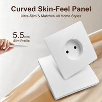 Prises murales Schuko allemandes, interrupteurs d'éclairage, ports USB Type-C, boîtier de jonction rond européen pour maison, hôtel, vente en gros, ODM, OEM