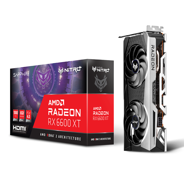 New Sapphire RX 6600XT 8G Nitro for Gaming Desktop Gaming AMD RX 6600 XT Graphics Cards in Stock
