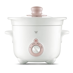Nouveaux appareils de cuisson portables anti-débordement, cuiseur lent de 1,0/1,5/2,0 L avec pot en céramique - Product Image 2