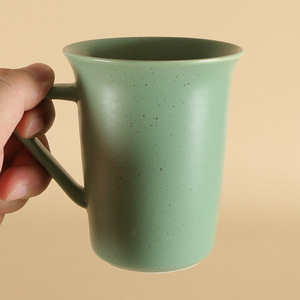 <b>Ceramic</b> Tea Mugs Matte Retro Solid Color Home Use High Style Coffee <b>Cup</b> - Product Image 2