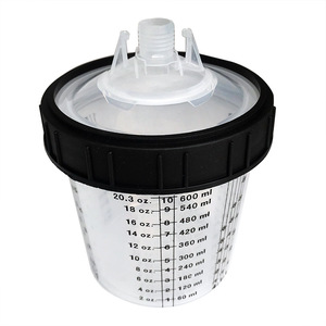 Vaso Externo Reutilizable de Plástico PP <span class=keywords><strong>para</strong></span> <span class=keywords><strong>Pistola</strong></span> de Pulverización por Gravedad de 600 ml, Repuesto <span class=keywords><strong>para</strong></span> Mezclar <span class=keywords><strong>Pintura</strong></span> - Product Image 5