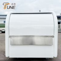 Remorque alimentaire à toit rond entièrement équipée, cuisine mobile, remorque de restauration, chariot alimentaire, couleur, taille et équipement personnalisables