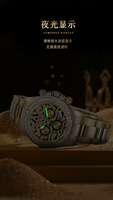 40mm Edelstahl-Uhr mit Diamantbesetzter Lünette Automatisches Mechanisches Uhrwerk Leuchtende Zeiger Tag/Datum 3BAR Wasserdicht