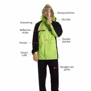 Poncho impermeable <span class=keywords><strong>de</strong></span> cuerpo completo con capucha, impermeable, pantalones <span class=keywords><strong>de</strong></span> <span class=keywords><strong>lluvia</strong></span>, traje <span class=keywords><strong>para</strong></span> paseo en bicicleta eléctrica, <span class=keywords><strong>ropa</strong></span> <span class=keywords><strong>de</strong></span> trabajo a prueba <span class=keywords><strong>de</strong></span> tormentas - Product Image 6