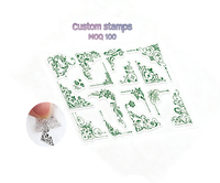MOQ100 Décoration personnalisée pour le scrapbooking DIY, tampons en acrylique transparents pour la création de cartes
