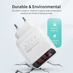 <span class=keywords><strong>Chargeur</strong></span> USB EONLINE à 2 ports avec écran LCD numérique, 5V 3.1A Max, <span class=keywords><strong>chargeur</strong></span> rapide pour Samsung Xiaomi Huawei, <span class=keywords><strong>chargeur</strong></span> pour iPhone - Product Image 5