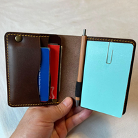 Housse de carnet miniature de haute qualité en cuir véritable, étui de voyage pour carnet de poche
