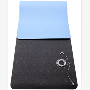 Tapis de Yoga TPE personnalisé, antidérapant, marque de Fitness, exercices à domicile, pièces