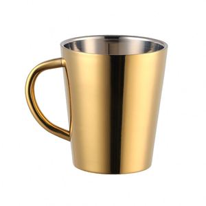 Taza de Acero Inoxidable 304 de Doble Pared de Alta Calidad con Logotipo Personalizado, Taza Portátil de 10 oz para Agua, Jugo, Leche, Café, Cerveza, con Asa - Product Image 1