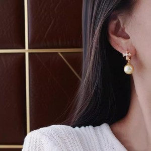 Accessoires en perles DIY, clous d'oreille en argent S925 avec perles rondes de 9 à 13 mm, support vide pour boucles d'oreilles tendance pour femmes, modèle 22659DIY - Product Image 4