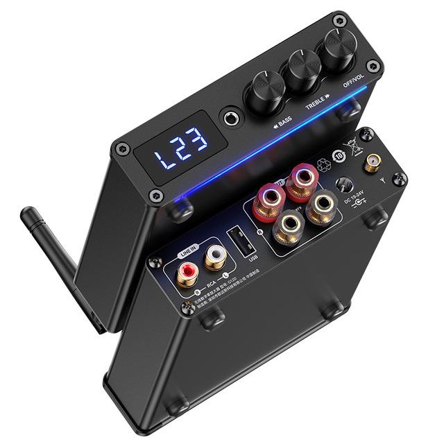 5.3 Mini Digital Power Amplifier Power Amplifier Class D Dual-channel USB Flash Drive Player for Home Use