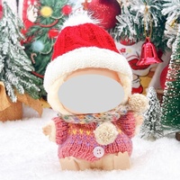 Mini poupées de Noël faites à la main avec ensemble de tenues de Noël pour LABUBU