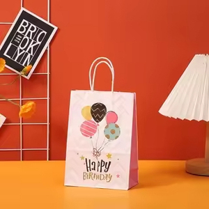 Bolsa de Papel Kraft Biodegradable para Regalos de Fiesta de Cumpleaños, Bolsa de Compras con Logotipo Personalizable - Product Image 6