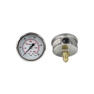 AKS Endüstriyel Ultra Yüksek Basınç Göstergesi 63mm, Bölünmüş Eksenel Tip, 0-200 Bar Aralığı, Hidrolik Testler için BSP Dişli - Product Image 2