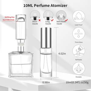 Wholesale New Design <b>Top</b> Filling Perfume Atomizer 10ml Leak-proof Glass Refillable Perfume Bottle - Product Image 2