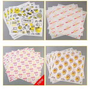 Papier d'emballage pour viande de charcuterie, résistant à la graisse, personnalisé avec logo imprimé, en gros, papier en pulpe de PE pour hamburgers, sandwichs, aliments - Product Image 5