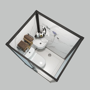 Modèle 1313B <span class=keywords><strong>Cabine</strong></span> <span class=keywords><strong>de</strong></span> <span class=keywords><strong>douche</strong></span> intégrée rectangulaire moderne, gain <span class=keywords><strong>de</strong></span> place, insonorisée et étanche, pour petite maison - Product Image 2