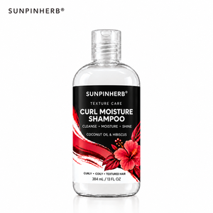 SUNPINHERB TEXTURE CARE CURL MOISTURE SHAMPOO Huile de Coco Hibiscus Shampooing Hydratant pour Cheveux Bouclés 384 ml Vente en Gros Direct Usine - Product Image 1