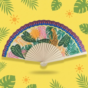 Nuevo Abanico Plegable de Bambú Personalizado al por Mayor para Bodas, Artesanía de Bambú de Alta Calidad para Sublimación, Ideal para Fiestas - Product Image 1