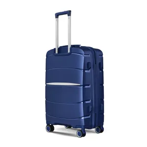 Olivi 20 24 28 Inch Vintage Trendy PP Luggage Suitcase Sets 4 Spinner Wheel Light Weight PP Luggage Sets Travel Bags
